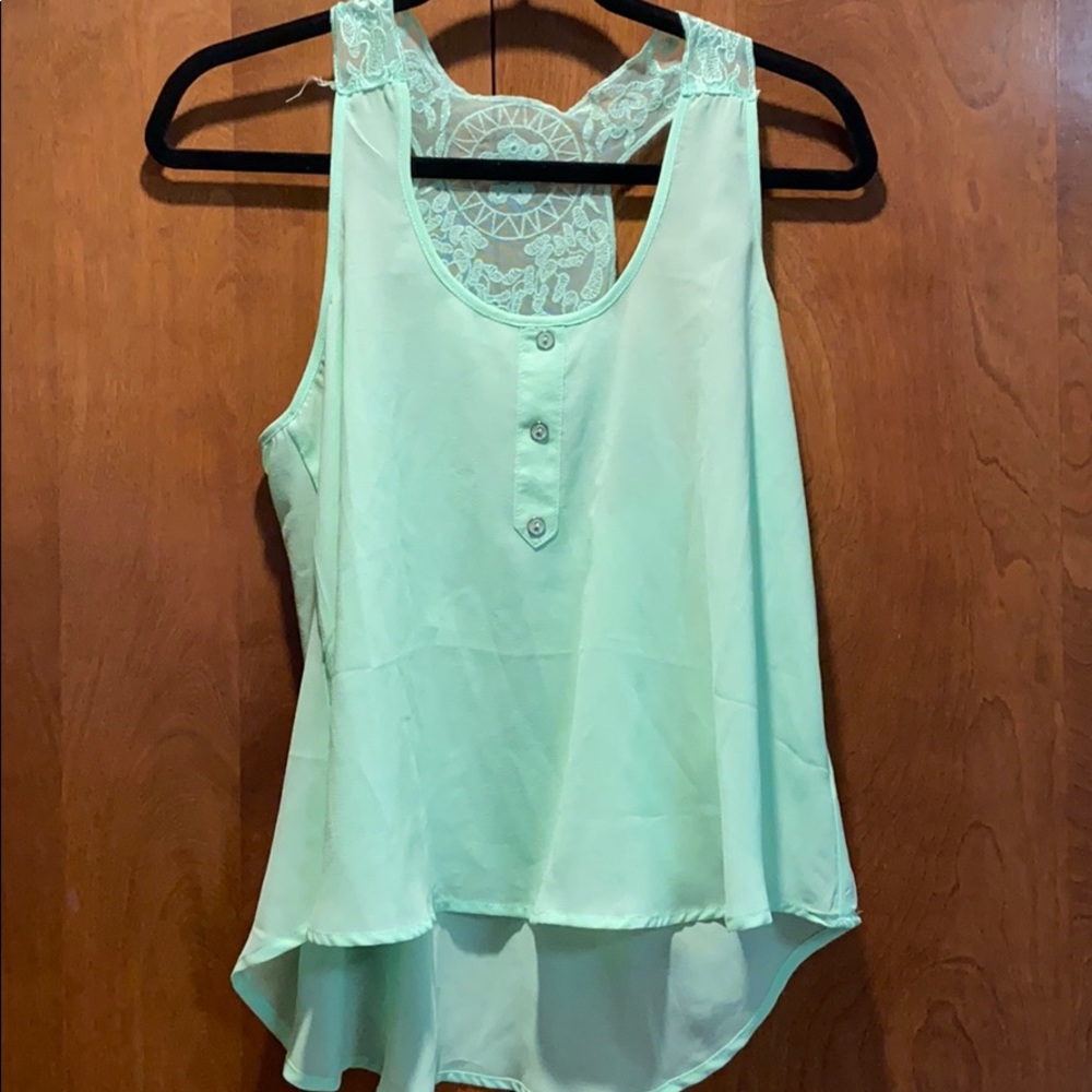 Teal tank top